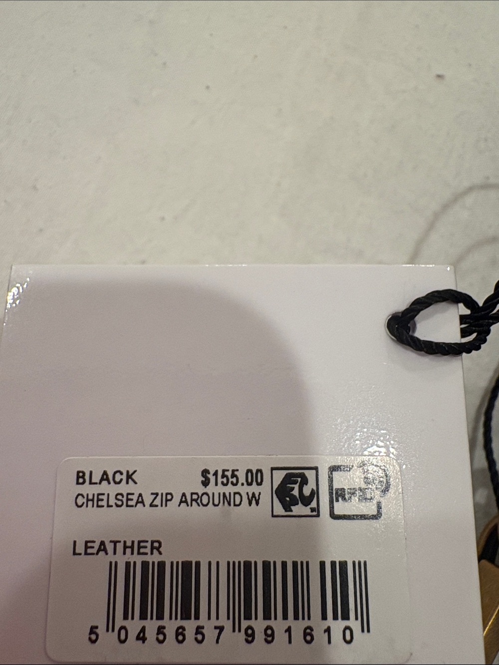 Kurt Geiger Black Wallet with Gold Hardware - Picture 4 of 5